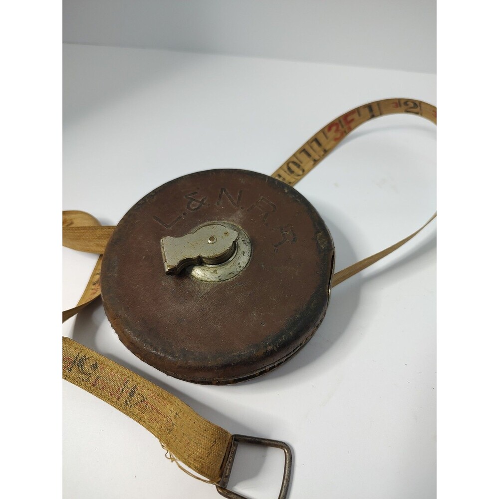 Vintage Lufkin 50 ft Tape Measure L&N Railroad Fabric, Railroadiana, Memorabilia